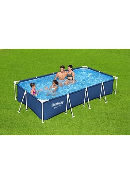 Steel Pro Dikdörtgen Yer Üstü Havuz Seti 4,00 M x 2,11 M x 81 cm modelleri