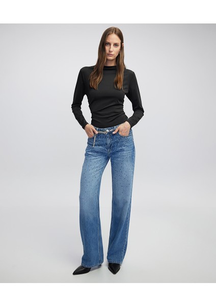 Büzgülü Yüksek Yaka Tişört IW6250070055001 fiyatları