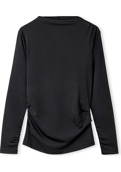 Büzgülü Yüksek Yaka Tişört IW6250070055001 indirimleri