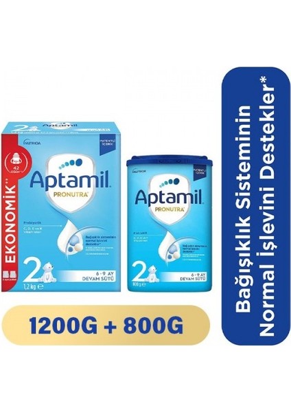 2 Pronutra Devam Sütü 2000 G 6-9 Ay