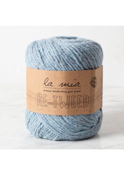 La Mia Re-Tweed Mavi Melanj El Örgü Ipi - L106 - 34409