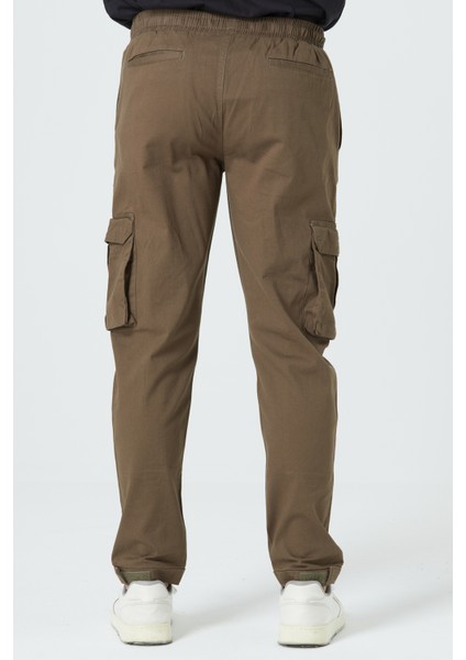 Erkek Kargo Cep Yandan Cepli Beli Lastikli Regular Fit Pantolon modelleri