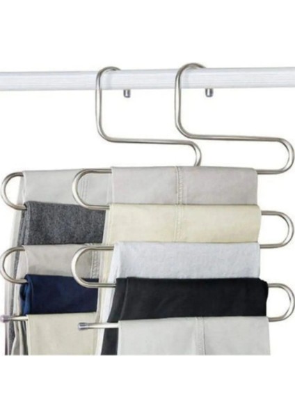 1 Adet Metal Pantolon Eşarp Askısı 5 Katlı fiyatları