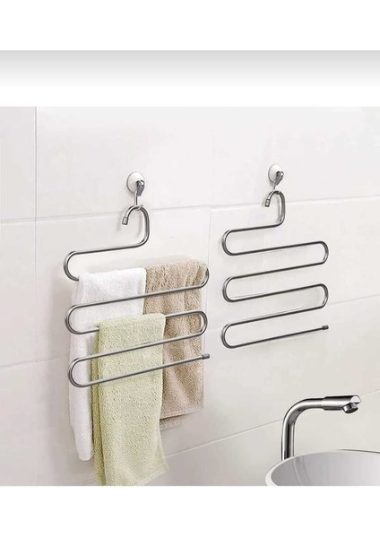 Dekoratif Metal Dolap Içi Krom Askı Pantolon Askısı 5 Katlı Çoklu Askılık modelleri