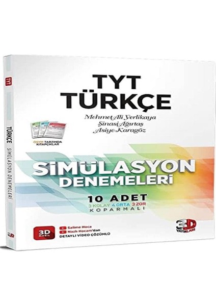 Yayınları Tyt Türkçe Simülasyon Denemeleri -