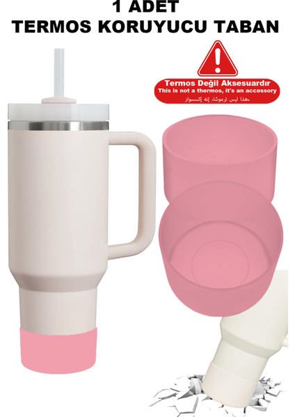 Quencher, Iceflow, Lumin Uyumlu – Yeni Nesil Kalın Silikon Taban Koruyucu (1 Adet) Pembe Taban
