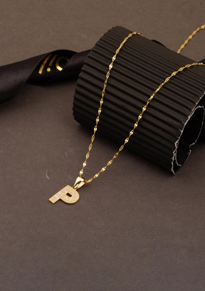 P Harfi 14 Ayar Altın Kolye fırsatları