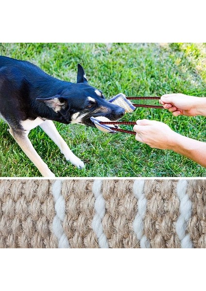 Dayanıklı Köpek Eğitim Bite Römorkör Yastık Kollu 2 Halat Kolları ile Eğitim Orta ile Büyük Köpekler Pet Malzemeleri | (Yurt Dışından) fırsatları