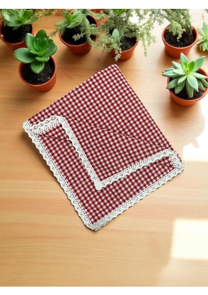 Kare Desenli Fistolu Masa Örtüsü Piknik Örtüsü Sofra Bezi