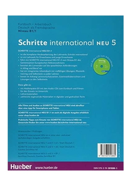 International Neu 5 - B1.1: Kurs- Und Arbeitsbuch Mit CD Zum: Vol. 5