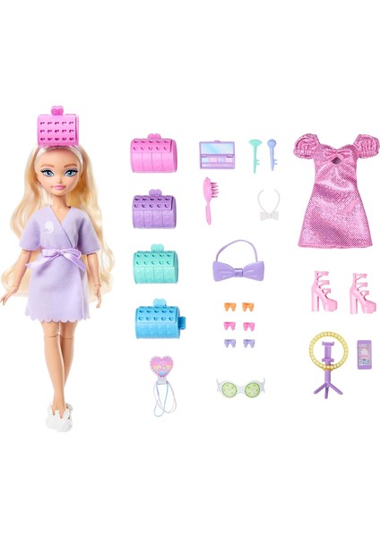 Dream Besties Ile Hazırlan Şekillendirilmiş Saçlı 'malibu' Bebek, Sürpriz Saç Aksesuarları ve 15'ten Fazla Görünüm, JGG38