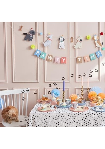 Meri - Pug Plates - Yavru Köpek Tabaklar - 8'li modelleri