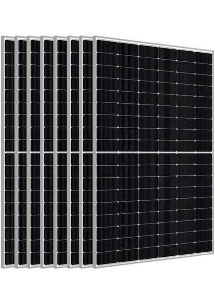 600W Half-Cut Topcon Güneş Paneli - 8 Adet