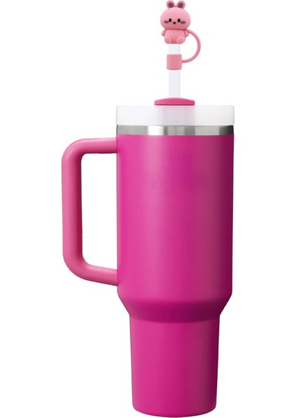 Quencher Termos Uyumlu Pembe Ayıcık Aksesuar / Pipet Koruyucu / Silikon Pipet Ucu Kapak / 10mm Uyumlu fiyatları