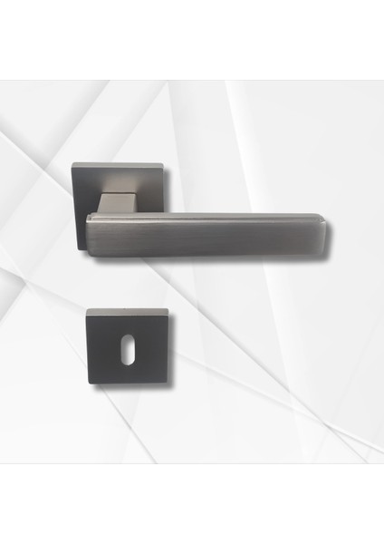 Lusso INOX Kare Rozetli Kapı Kolu Lüks Oda Kapı Kolu fiyatları