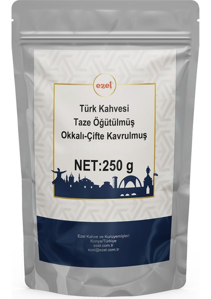 Türk Kahvesi Okkalı- Çifte Kavrulmuş Taze Öğütülmüş - 250gr