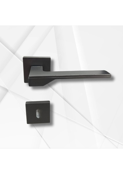 Stilo ANTRASİT Kare Rozetli Kapı Kolu Lüks Oda Kapı Kolu modelleri