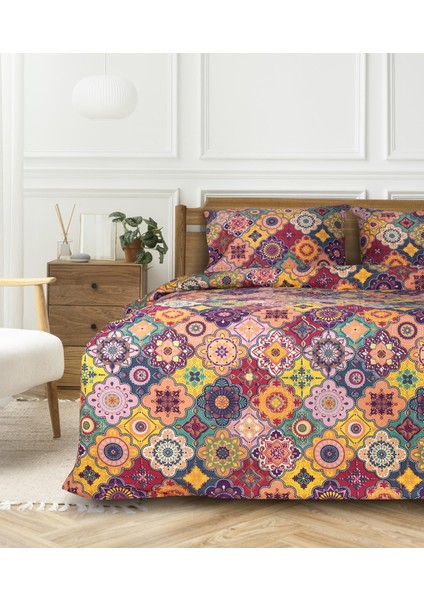 Cotton Collection Çift Kişilik Nevresim Seti Harmoni