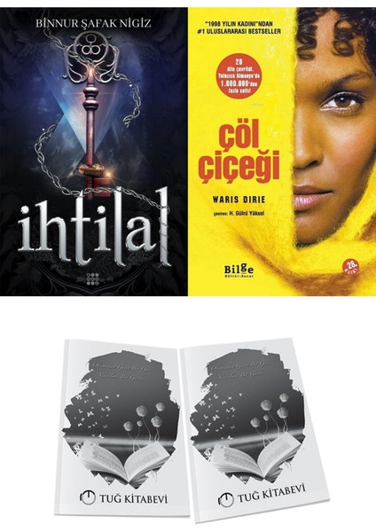 Çöl Çiçeği ve Dokuz Yayınları Ihtilal 3 Zerda Binnur Şafak Nigiz 2li Set + Hediyeli