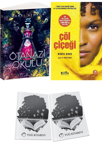 Çöl Çiçeği ve Ephesus Yayınları Ötanazi Okulu 2 Maral Atmaca 2li Set + Hediyeli