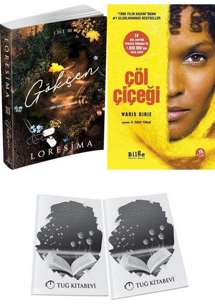 Çöl Çiçeği ve Ephesus Yayınları Gökçen 3 Loresima 2li Set + Hediyeli