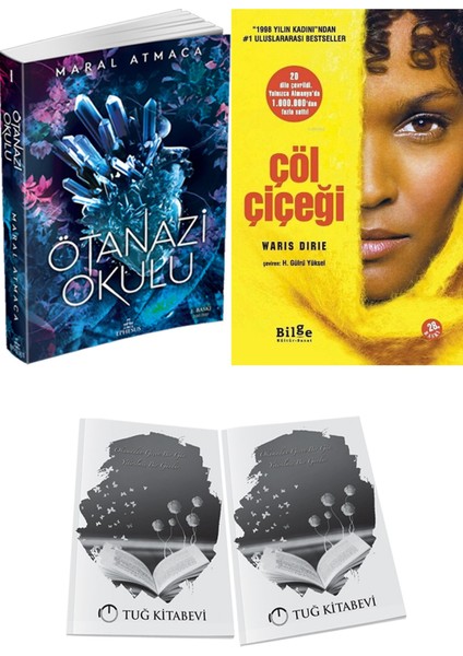 Çöl Çiçeği ve Ephesus Yayınları Ötanazi Okulu 1 Maral Atmaca 2li Set + Hediyeli