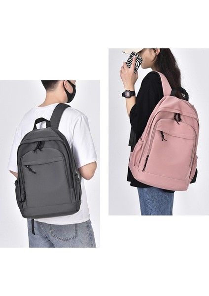 Sırt Çantası Trendy Sırt Çantası Basit Çift Sırt Çantası Ortaokul Öğrencisi Kolej Okul Çantası Moda Büyük Kapasiteli (Yurt Dışından) fiyatları