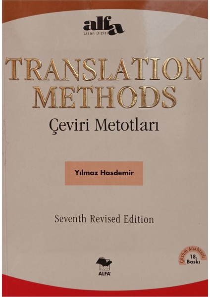 Translatıon Methods / Çeviri Metotları Yılmaz Hasdemir (2.el kitap sahaf)