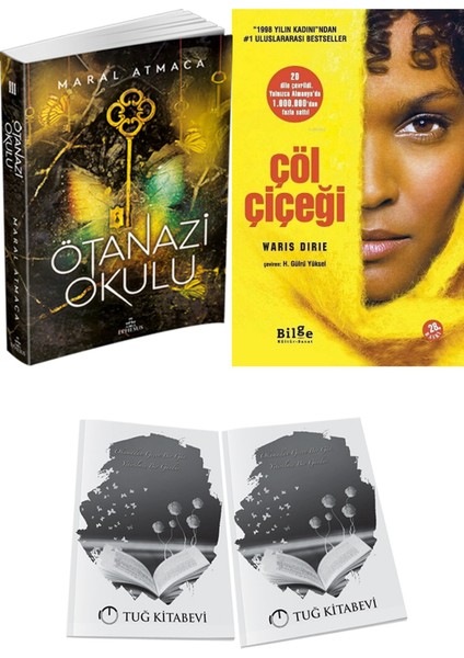 Çöl Çiçeği ve Ephesus Yayınları Ötanazi Okulu 3 Maral Atmaca 2li Set + Hediyeli