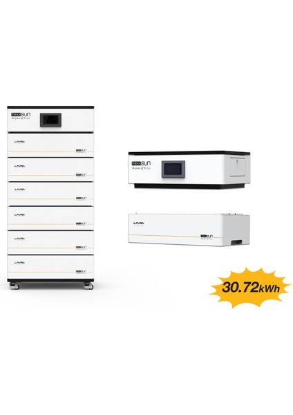 Yüksek Voltaj Lityum Akü 30.72 Kwh