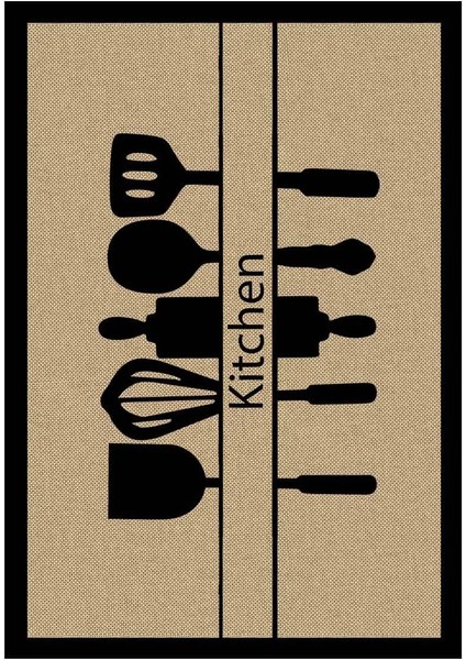 Yıkanabilir Dijital Mutfak Halısı Kaymaz Taban Özelliğiyle 6000 mm Siyah fiyatları