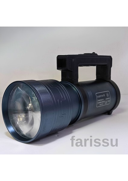 RT-829 100W 1000 Lümen Güçlü LED Acil Durum ve El Feneri – Şarjlı, Full Metal Gövde, Zoom Özellikli modelleri