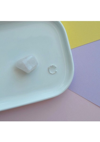 925 Ayar Gümüş Deliksiz Yıldız Taşlı Halka Burun Hızma – Ayarlanabilir Sıralı Yıldızlı modelleri