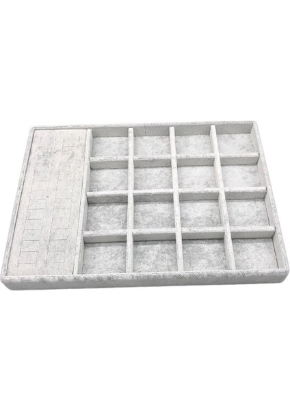 Amsterdam Model Süet Kumaş Gri Renk 34/24 cm Takı Sergileme Standı fiyatları