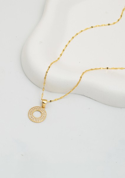 O Baş Harfi 14 Ayar Altın Kolye modelleri