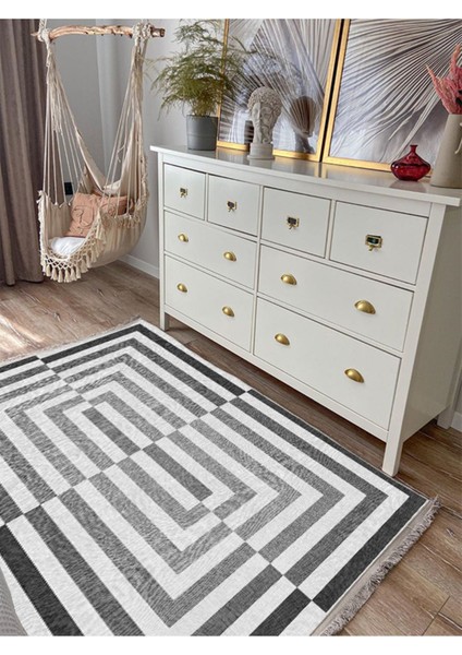 Mars 2190 Modern Stil Geniş Alan Halısı Oturma Odası Yemek Odası Için Yıkanabilen Dekoratif Halı fırsatları