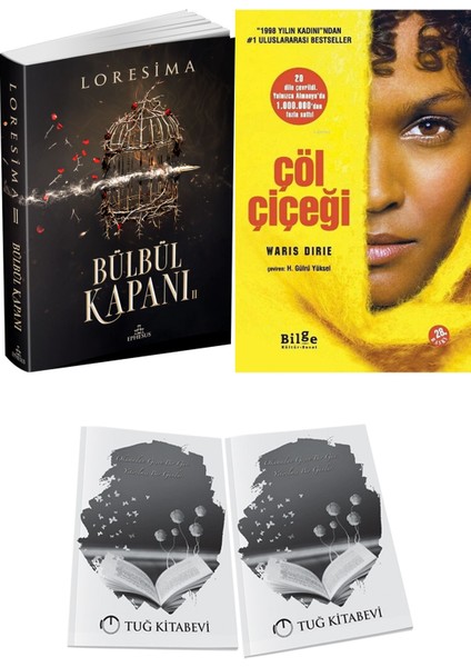 Çöl Çiçeği ve Ephesus Yayınları Bülbül Kapanı 2 Loresima 2li Set + Hediyeli