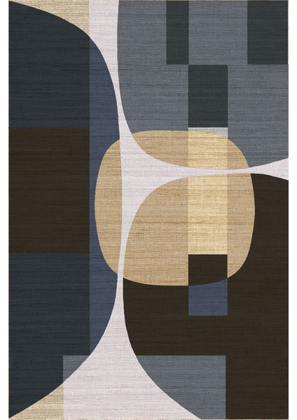 Mars 25 Modern Stil Soyut Halı Bej Halı Iskandinav Halı Salon Halısı Yıkanabilen Dekoratif Halı