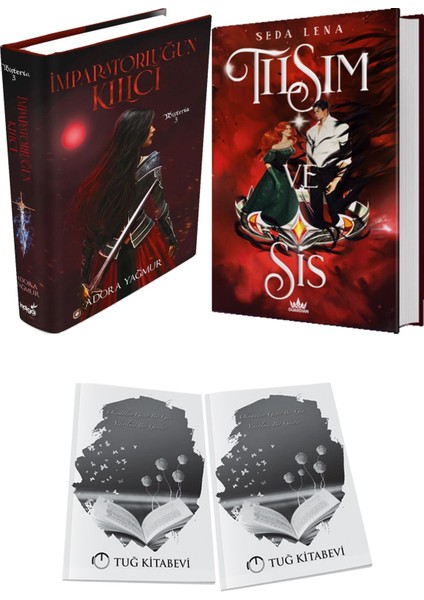 Tılsım ve Sis 1 Cadı Avı Ciltli ve Imparatorluğun Kılıcı Ciltli Adora Yağmur 2li Set + Hediyeli