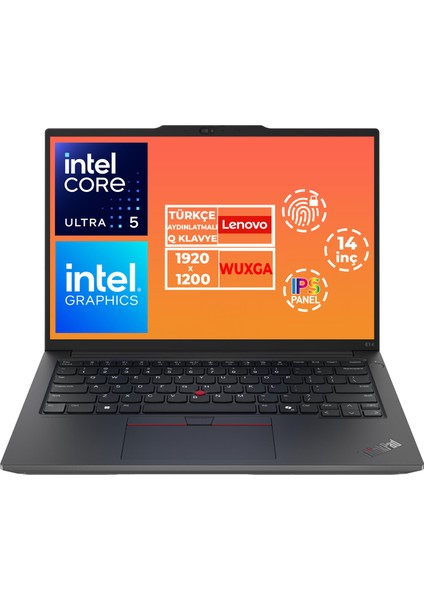 Thinkpad E14 G6 Ultra 5 125U 8gb 512GB SSD 14" Wuxga W11P Notebook 21M70092TX 019