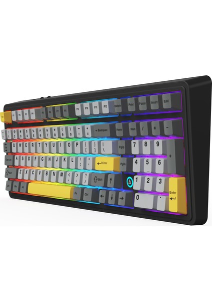 AK980 Sarı Siyah Daydream Switch Full Rgb Aydınlatmalı Kablolu Mekanik Klavye – 101 Tuş, N-Key Rollover, 20 Rgb Modu, 1.6m USB Type-C Kablo, Abs Gövde indirimleri