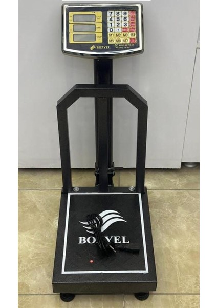 300 kg Korumalı Dijital Terazi Tartı Kantar Baskül Siyah-Gri