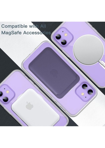 Iphone 12 / 12 Pro Uyumlu Magsafe Şarj Özellikli Şeffaf Kamera Koruma Çıkıntılı Şeffaf Magsafe Kılıf indirimleri