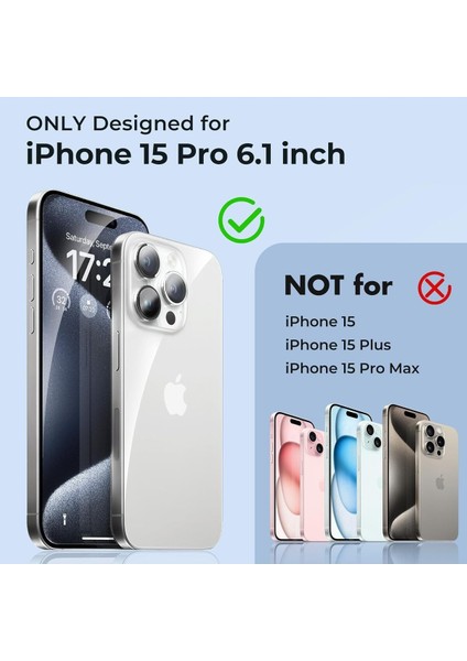 Iphone 15 Pro Uyumlu Magsafe Şarj Özellikli Şeffaf Kamera Koruma Çıkıntılı Şeffaf Magsafe Kılıf fiyatları