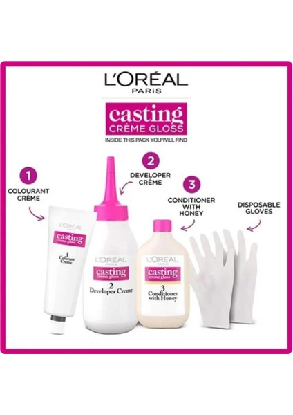 Casting Creme Gloss #500-CASTAÑO Claro L'oréal Paris 180 ml fırsatları