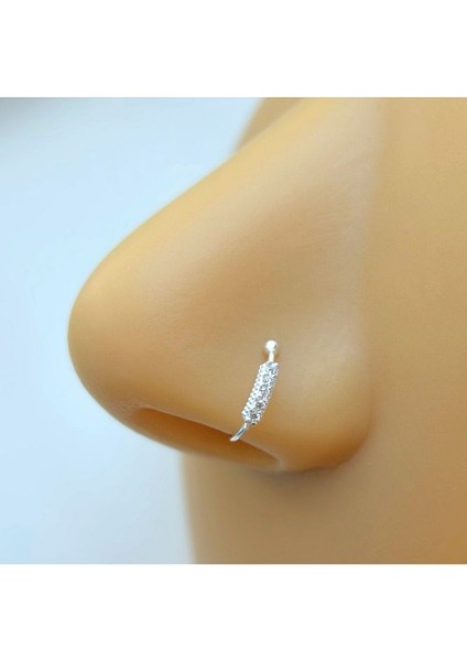 925 Ayar Gümüş Deliksiz Sıkıştırmalı Burun Hızma Seti – Taşlı, Yıldızlı, Minimal, 3’lü indirimleri