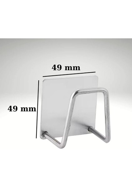 Fukku 2 Adet Paslanmaz Çelik Kendinden Yapışkanlı Drenaj Rafı Askı Sünger Sabun Kurutma Kancası fırsatları