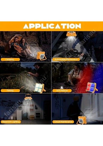 Solar Panelli Çakar Özellikli Dış Mekan Aydınlatmasına Uygun Projektör modelleri