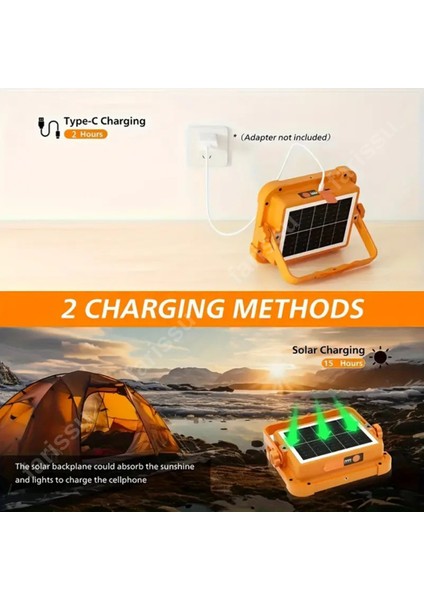 Solar Panelli Çakar Özellikli Dış Mekan Aydınlatmasına Uygun Projektör indirimleri