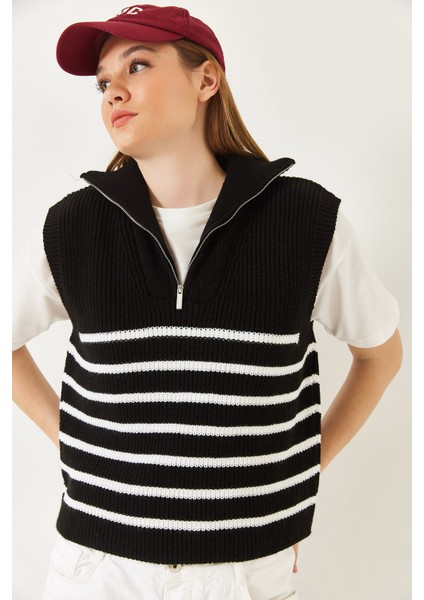 Kadın Fermuarlı Selanik Örgü Triko Süveter modelleri